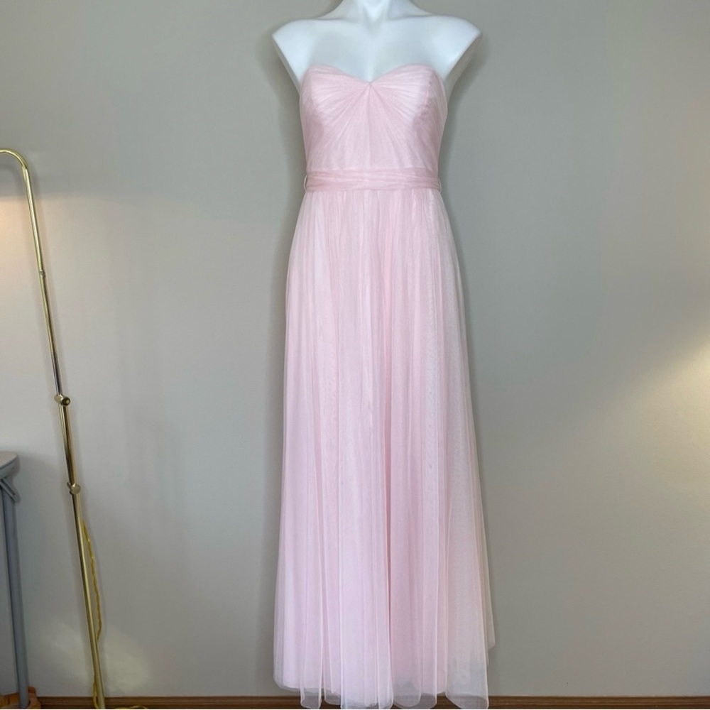 Wtoo Elegant Strapless Blush Pink Tulle Special Occasion Dress Evening Gown - Picture 1 of 14